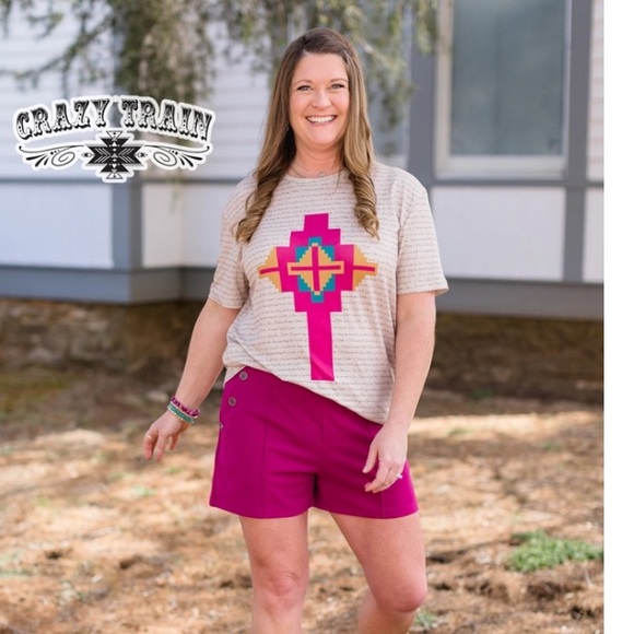 Crazy Train Raspberry Perfect Pair Shorts - Picture 2 of 2